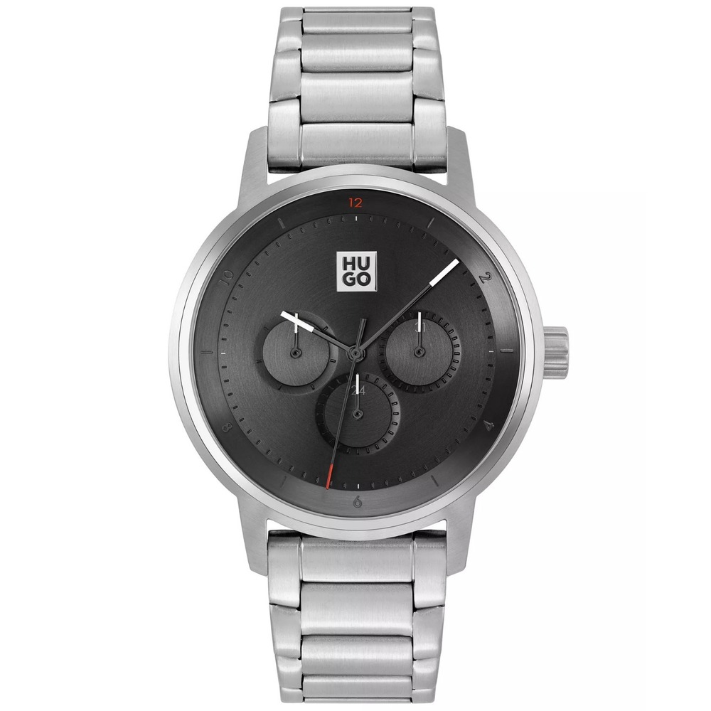 HUGO 1530266 Men's #DEFINE | Black Dial | Stainless Steel Watch NWT